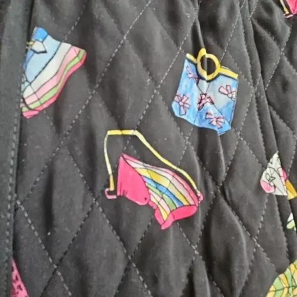 Requirements Women's Jacket Petite PM Black Quilted Purses Zipper Pockets - Picture 5 of 13